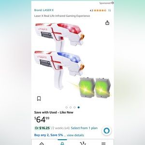 Laser X real life, laser, gaming experience. Everything you need for two players